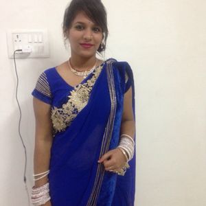 Beautiful Blue Saree