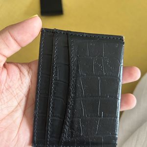 Black Croco Card Keper - Used Slightly Pealed Off