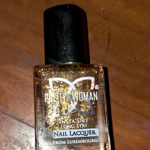 Golden  Gel Nail  Polish