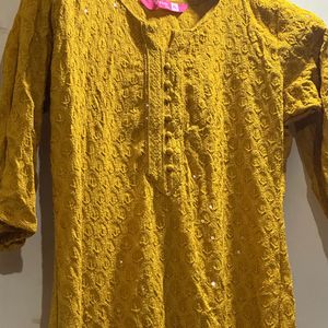 yellow kurti