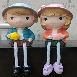 Romantic Couple leg hanging Miniature Set of 1+fre