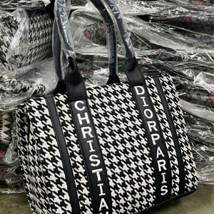 CD Black N White Tote