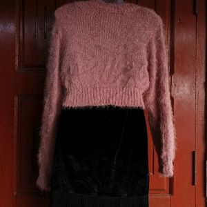 Angora Crop Sweater