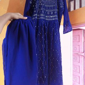 Beautiful Partywear Naira Cut 2 Pc Kurti W Palazzo