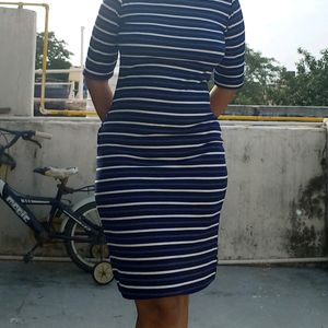 H&M Dupe Blue Bodycon Dress