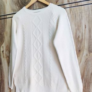 Cream Colour Sweater Size-38