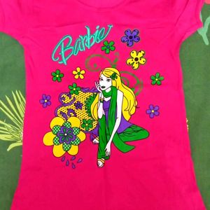 Half Sleeve T-shirt For Girls With Floral Prints