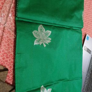 Absolutely New Beautiful Green Saree