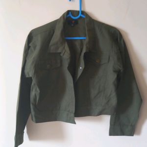 Xl Olive Denim Jacket