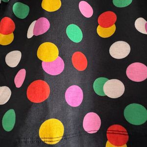 JDY By ONLY Polka Dot Crew Neck Top