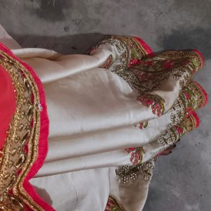 Two Color Lehnga Choli Type Saree