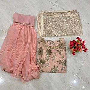 😍😍party Wear Pink Grara 😍😍