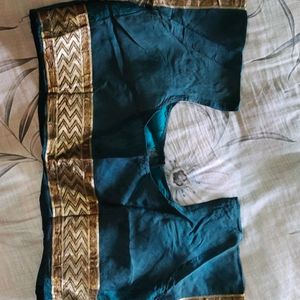 Beautiful Sea Green Colour Sari With Blouse