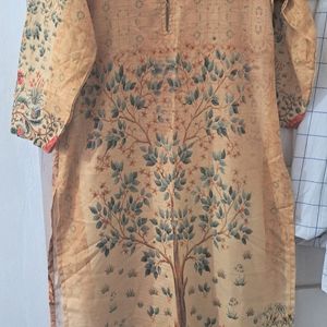 Beautiful Printed Yellow Kurta