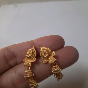 Golden Brass Earrings