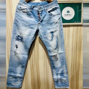 Dsquared2 Blue Distressed Jeans