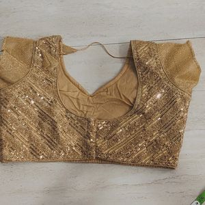 Brand New Fancy Golden Blouse