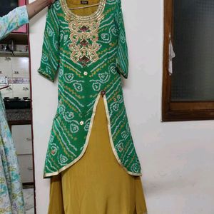 Heavy Bandhej Gown