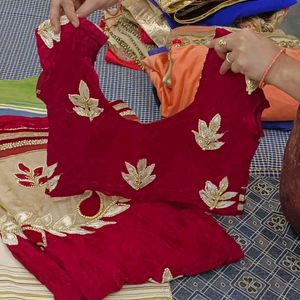 Saree With Stitch Blouse