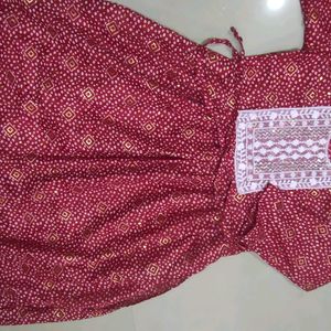 beautiful maroon kurti