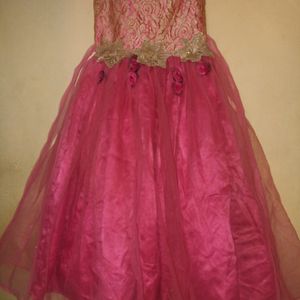 Party Wear Long Frock For Age 8-10 Years