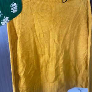 Soft Light Woolen Yellow Top