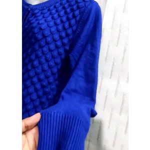 Blue Soft Cardigan sweater For Women's