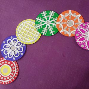 Beautiful Handmade Mandala Coasters