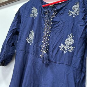 Navy Blue Kurta