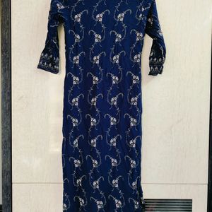 Avaasa Navy Blue Kurta