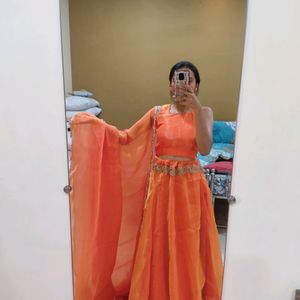 Beautiful Orange Lehenga