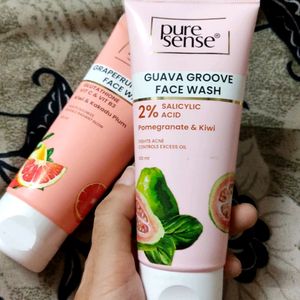 Puresense Face Washes ( Grape , Guava & Papaya )