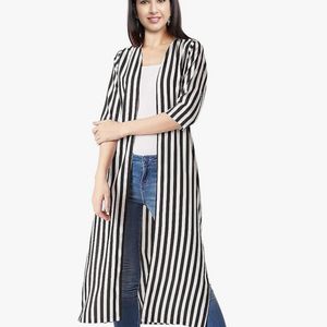 Stylish Stripe Long 3/4th Sleeves Casual wear Shru