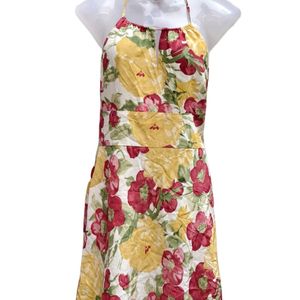 Pinteresty Yellow Halterneck Floral Dress <3