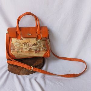 Vintage Print Handbag