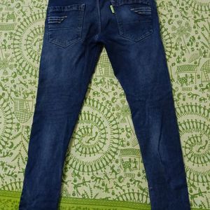 Men Denim Navy Blue Jeans