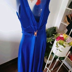 Royal blue elegant gown