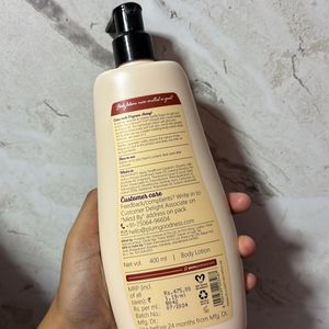 Vanilla caramel body lotion with cocoa butter