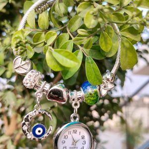 Pandora Charm Bracelet With Watch