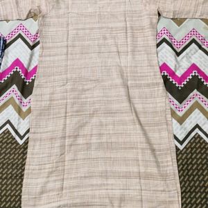 Beige Colour Kurti