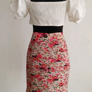 Vintage Floral Mini Skirt