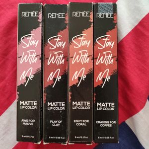 Renee Cosmetics Stay With Me Matte lip Color