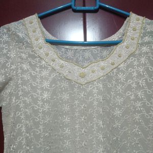 Kurti With Some Embroidery