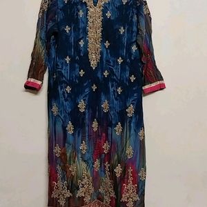 Beautiful Full Handworked Kurta Pant And Duppata