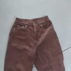 H&M Divided Brown Mom Jeans