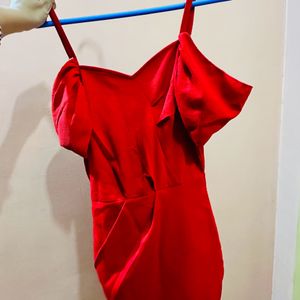 Bodycon Offshoulder Red Dress