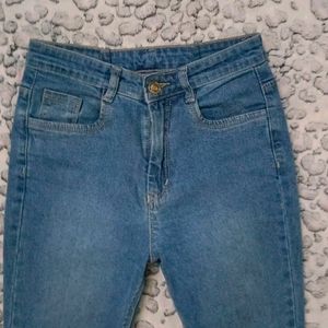 Blue Women Bell Bottom Jeans