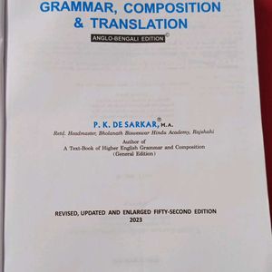 Higher English Grammar, Translation And Compositio