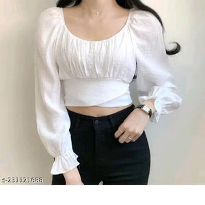 Hot White Cotton Crop Top