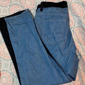 Two Tone Denim Pants